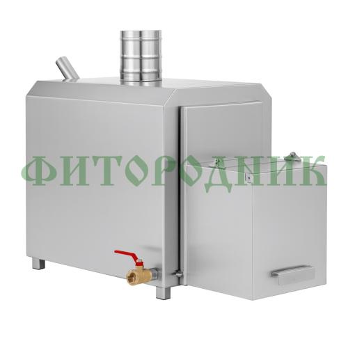 внешняя квадратная печь «steamlux» premium с газовой горелкой для бассейна и купели 30 квт