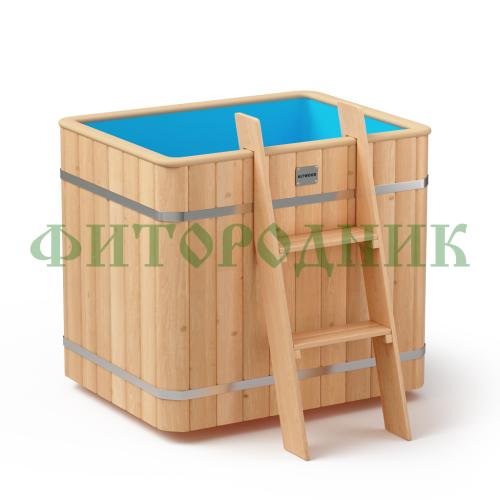 прямоугольная купель «original» с пластиковой вставкой длина 1000 мм ширина 780 мм высота 900 мм