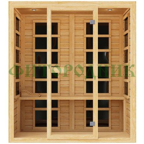 трехместная инфракрасная сауна «comfort» с карбоновыми излучателями