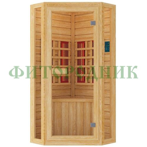 одноместная угловая инфракрасная сауна «original» с керамическими излучателями