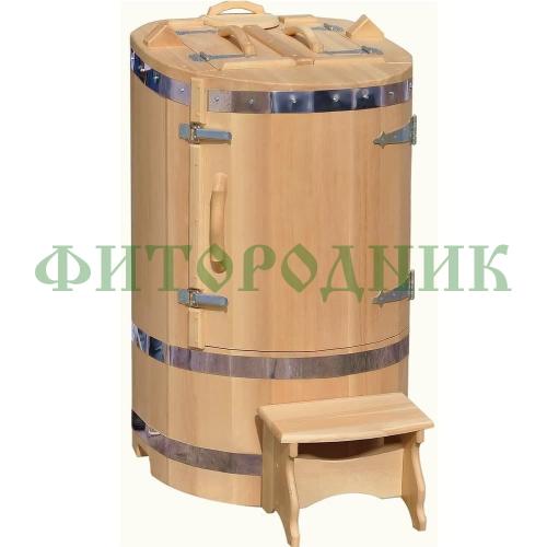 кедровая бочка круглая «профессиональная» со скосом
