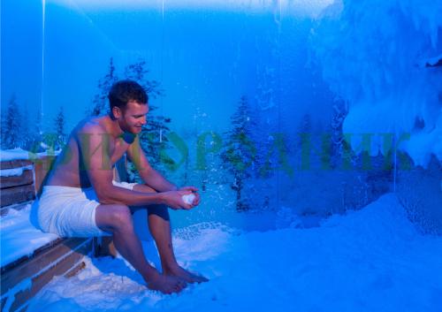 снегогенератор «steamlux» premium snow for spa для подачи снега в сауне, хамаме и спа