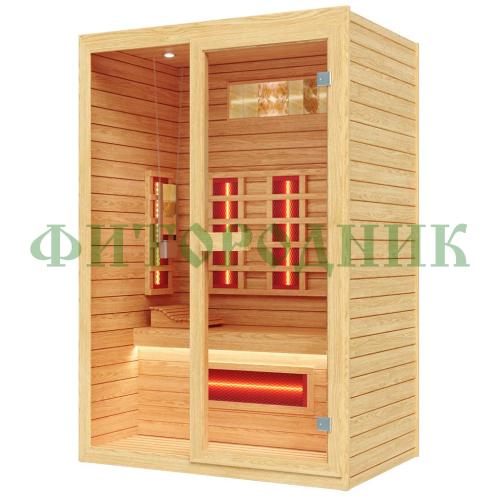 двухместная инфракрасная сауна «comfort» с керамическими излучателями