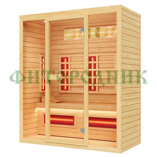 трехместная инфракрасная сауна «comfort» с керамическими излучателями