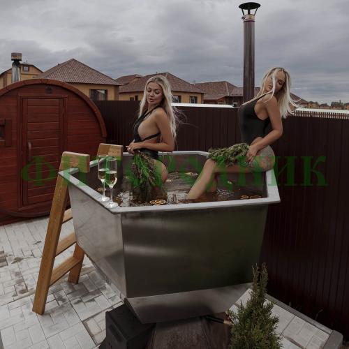 банный чан «original siberia» с печью 1650 мм