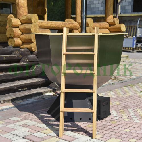 банный чан «original siberia» с печью 1850 мм