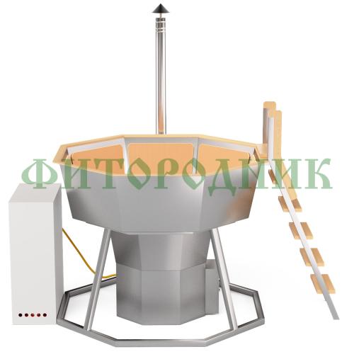 банный чан «premium neo steel» на подставке с газовой горелкой 1750 мм