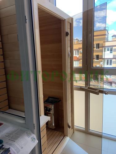 финская сауна одноместная «comfort» с электрической печью