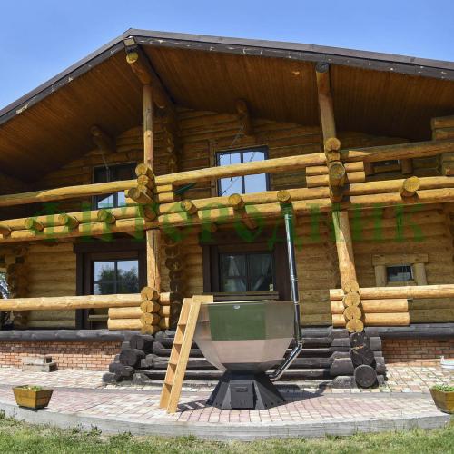 банный чан «original siberia» с печью 1650 мм