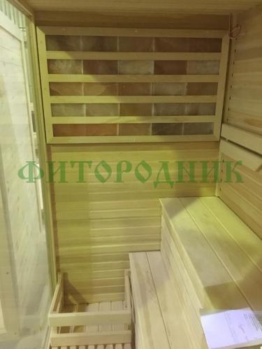 финская сауна трехместная «premium» с электрической печью harvia