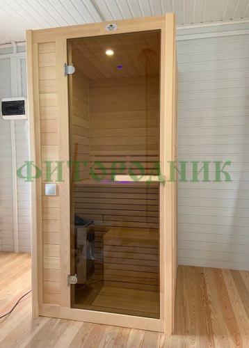 финская сауна одноместная «comfort» с электрической печью