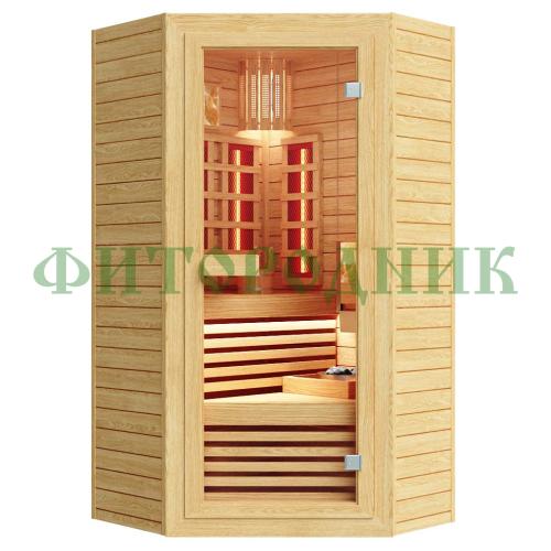 комбинированная сауна одноместная угловая «comfort»