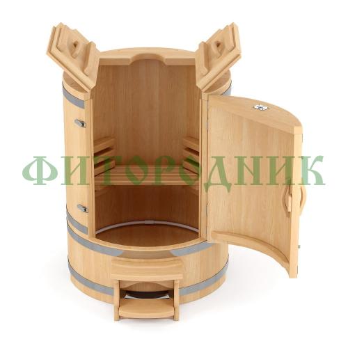 кедровая бочка круглая «профессиональная гигант» со скосом