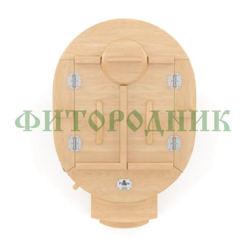 кедровая бочка овальная «профессиональная» со скосом с парогенератором