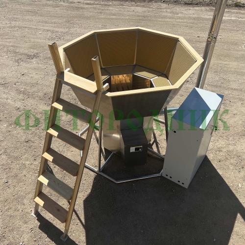 банный чан «premium neo steel» на подставке с газовой горелкой 1750 мм