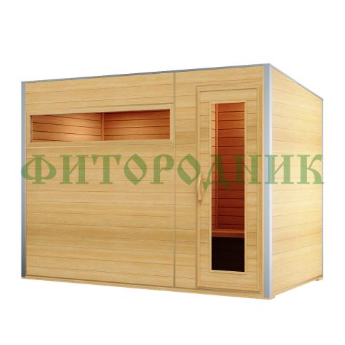 уличная модульная четырехместная сауна с предбанником «comfort» с электрической печью