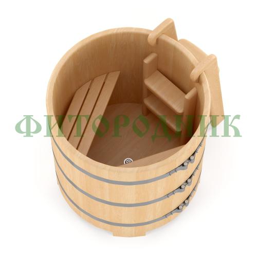 круглая купель «premium» из кедра диаметр 1200 мм высота 1150 мм