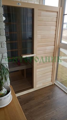 двухместная угловая инфракрасная сауна «comfort» с карбоновыми излучателями