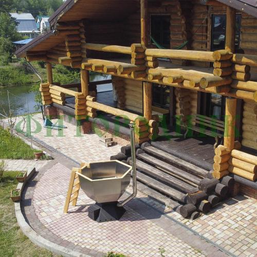 банный чан «original siberia» с печью 1850 мм