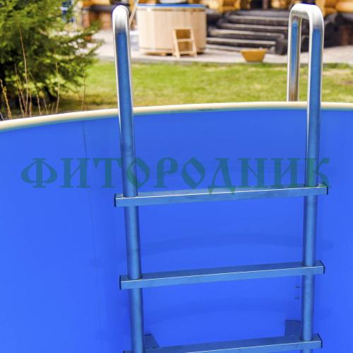 круглая купель «comfort» из лиственницы с термопластиковой вставкой диаметр 1700 мм