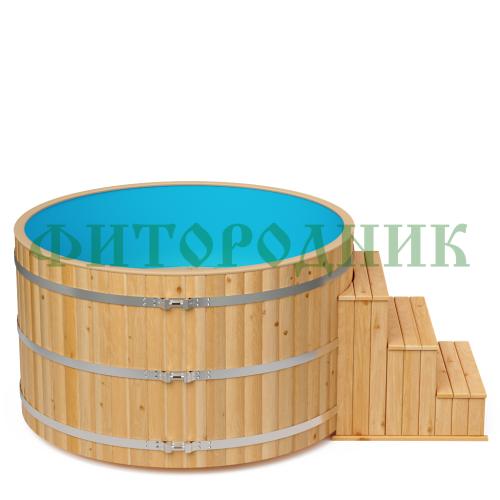 фурако круглая «comfort» из лиственницы с пластиковой вставкой с электроподогревом 2000 мм