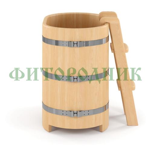 овальная купель «premium» из кедра длина 1200 мм ширина 780 мм высота 1150 мм