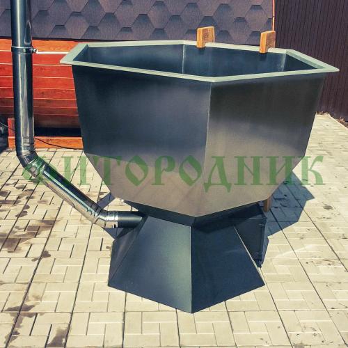 банный чан «original siberia» с печью 1650 мм