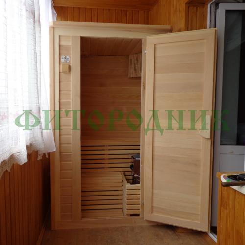 финская сауна одноместная «comfort» с электрической печью