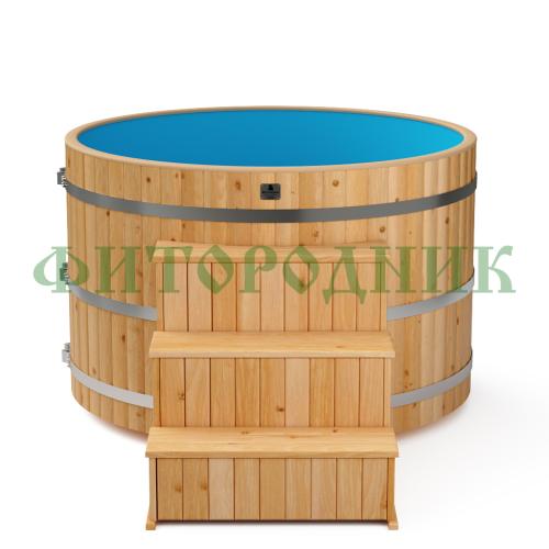 фурако круглая «comfort» из лиственницы с пластиковой вставкой с электроподогревом 1700 мм