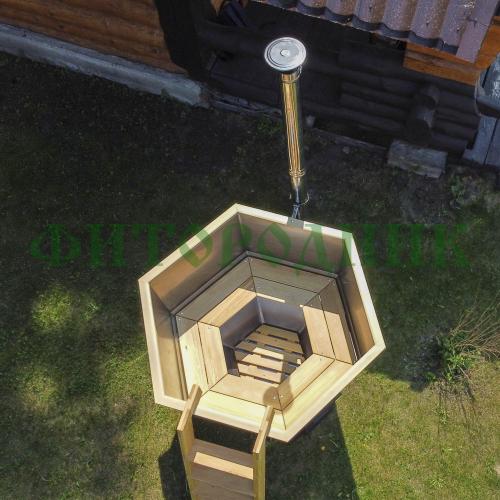 банный чан «original siberia» с печью 1850 мм