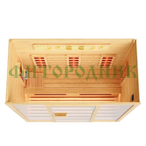 трехместная инфракрасная сауна «comfort» с керамическими излучателями