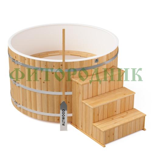фурако круглая «comfort» из лиственницы с пластиковой вставкой с электроподогревом 2000 мм