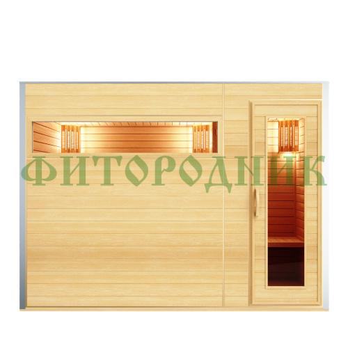 уличная модульная четырехместная сауна с предбанником «comfort» с электрической печью