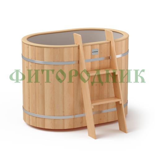 овальная купель «original» с пластиковой вставкой длина 1200 мм ширина 780 мм высота 900 мм