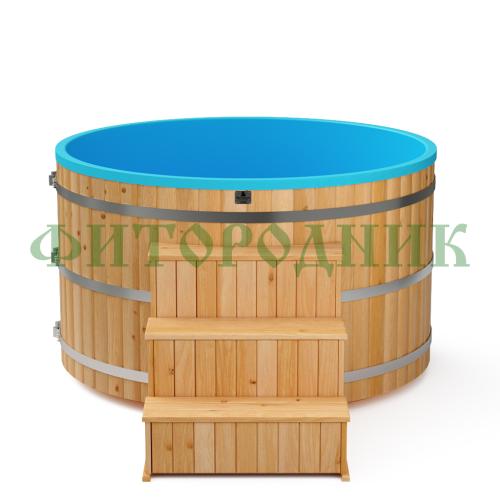 фурако круглая «comfort» из лиственницы с термопластиковой вставкой с электроподогревом 2000 мм
