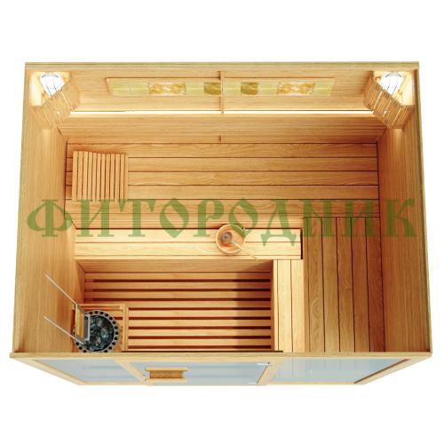 финская сауна четырехместная «comfort» с электрической печью