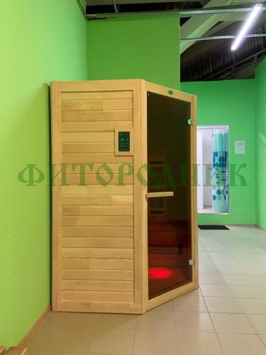 двухместная угловая инфракрасная сауна «comfort» с керамическими излучателями