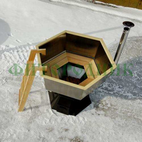 банный чан «original siberia» с печью 2150 мм