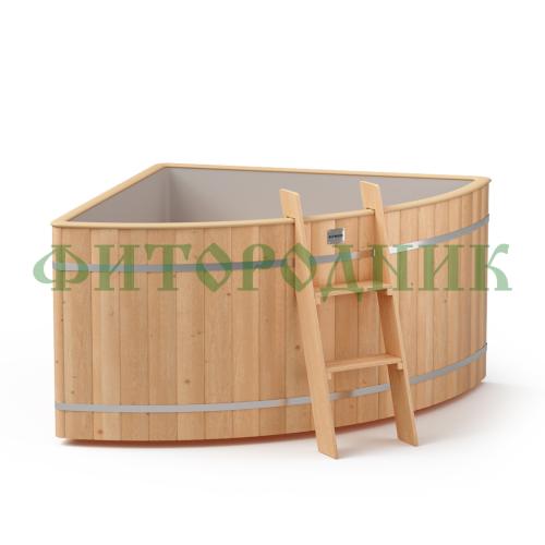 угловая купель «original» с пластиковой вставкой длина 1500 мм ширина 1500 мм высота 900 мм