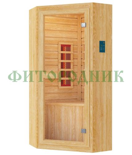 одноместная угловая инфракрасная сауна «original» с керамическими излучателями