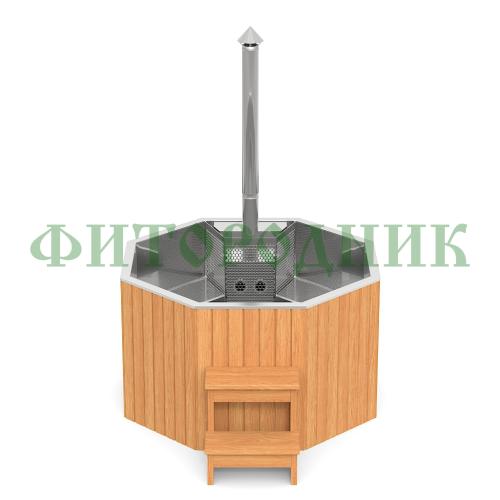фурако «premium октагон» из нержавеющей стали со встроенной печью 2150 мм