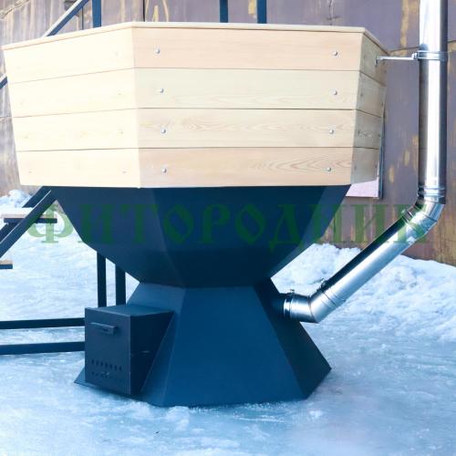 банный чан «original siberia» с печью 2150 мм