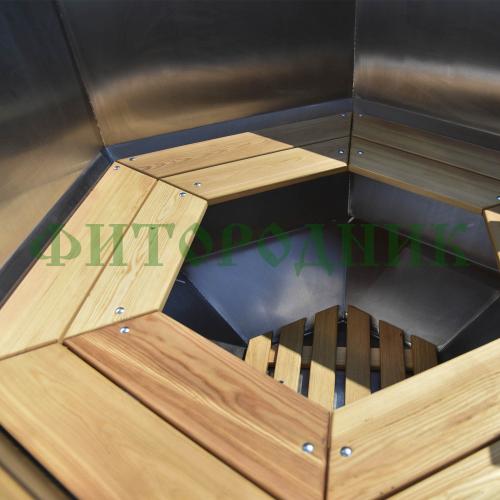 банный чан «original siberia» с печью 1650 мм