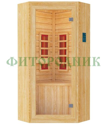 одноместная угловая инфракрасная сауна «original» с керамическими излучателями