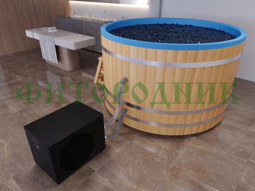 чиллер «steamlux» premium duo-15 2 в 1 для охлаждения и подогрева воды в купели и бассейне