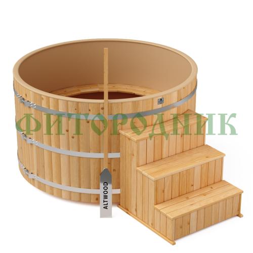 фурако круглая «comfort» из лиственницы с пластиковой вставкой с электроподогревом 2000 мм