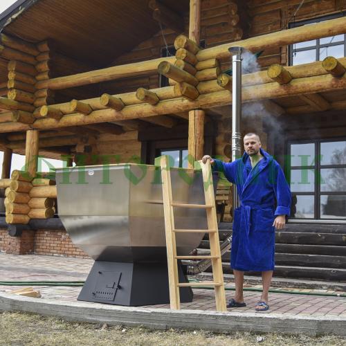 банный чан «original siberia» с печью 2150 мм