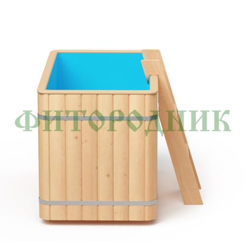 прямоугольная купель «original» с пластиковой вставкой длина 1400 мм ширина 780 мм высота 900 мм