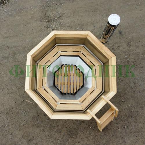 банный чан «premium neo steel» на подставке со встроенной печью 1750 мм