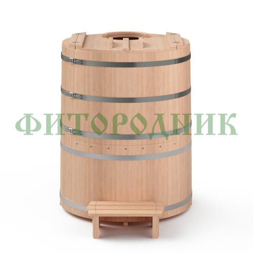 кедровая бочка «бондарная premium» с парогенератором «steamlux»